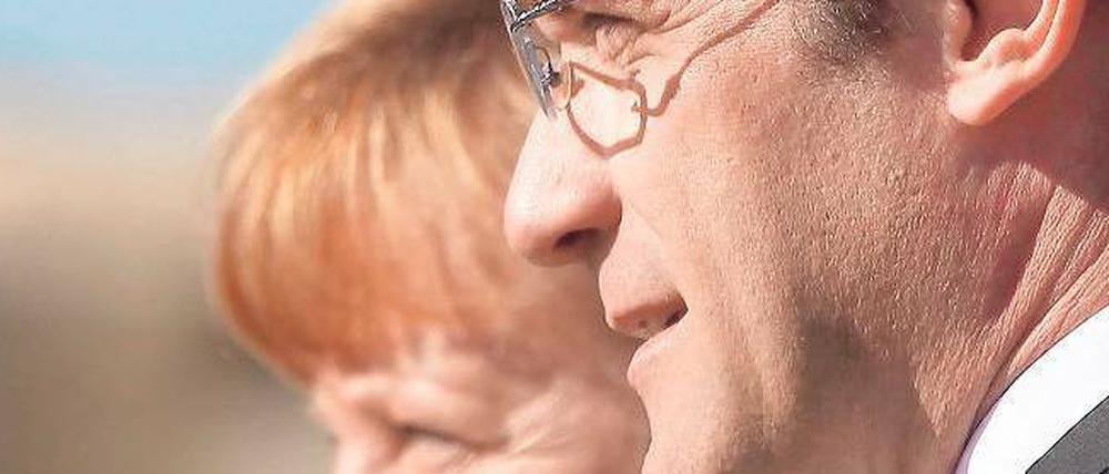 Merkel zu Besuch bei Portugals Ministerpräsident Coelho.