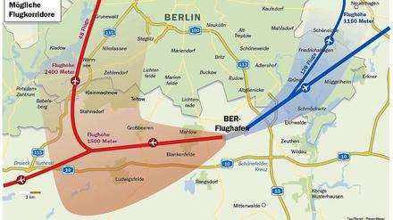 Zum ersten Mal gibt es eine Karte der Flugsicherung, auf der das Gebiet eingezeichnet ist, in dem Anwohner von Fluglärm betroffen sind.