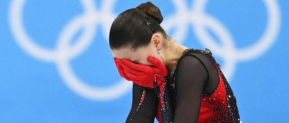 Für Kamila Walijewa endete Olympia mit Tränen.