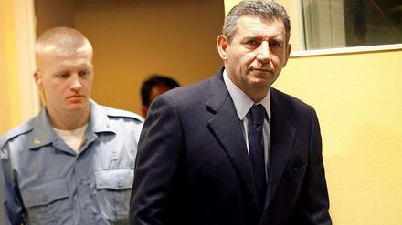 Ante Gotovina kurz vor seinem Freispruch im Berufungsverfahren.