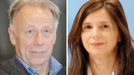 Die Grünen-Spitzenkandidaten für die Bundestagswahl 2013: Jürgen Trittin und Katrin Göring-Eckardt.