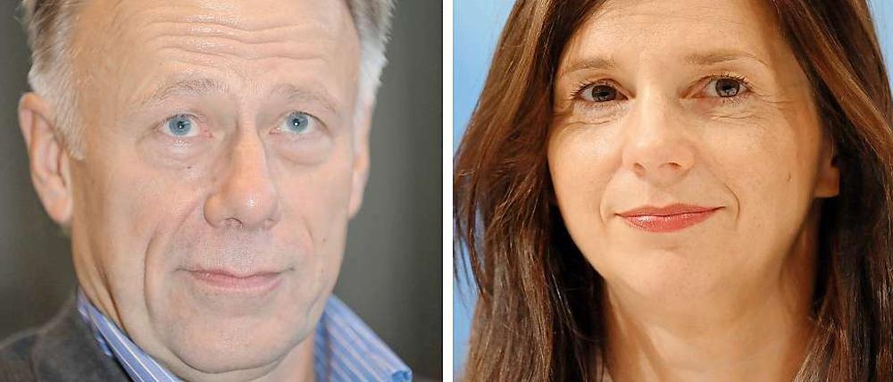 Die Grünen-Spitzenkandidaten für die Bundestagswahl 2013: Jürgen Trittin und Katrin Göring-Eckardt.