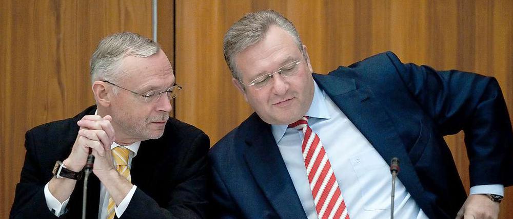 Bernd Krömer und Frank Henkel. 