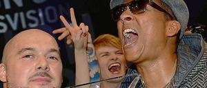 Kool Savas (links) und Xavier Naidoo haben mit ihrem Songtext provoziert. Eine Ermittlung wegen Volksverhetzung wird aber nicht eingeleitet.