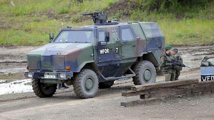  Ein ABC-Spürpanzer vom Typ Dingo 2 im Juni 2009 auf dem Truppenübungsplatz in Munster.