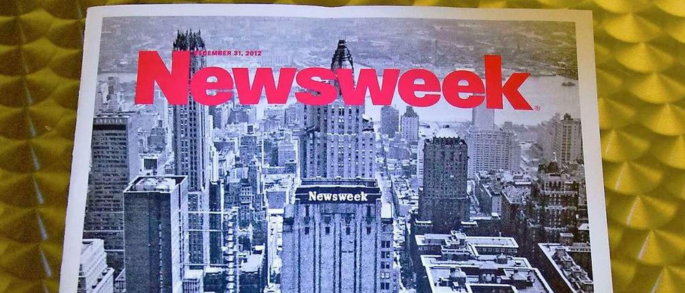 Das letzte gedruckte Cover des US-Magazins Newsweek.