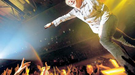 An der Front. Campino beim Konzert in Berlin