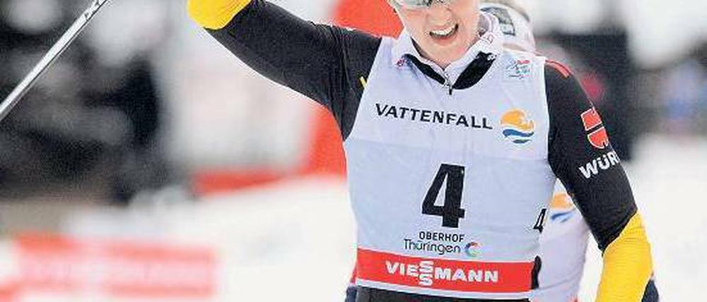 Aufsteigerin des Jahres. Denise Herrmann konnte auch in Oberhof jubeln. Foto: dpa