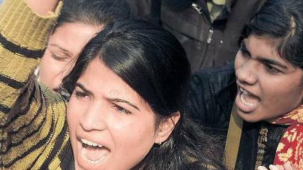 Gegen die Kultur der Vergewaltigung. Protestierende in Neu-Delhi. Foto: AFP