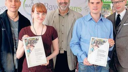 Ausgezeichnet. Das Team der Bayer-Stiftung im Elisabethstift. Foto: Davids/Darmer