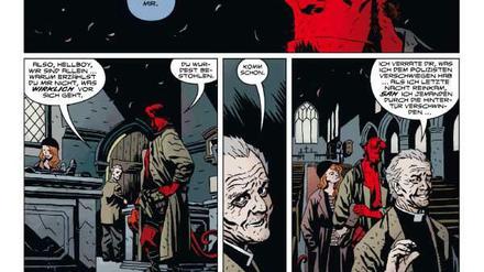 Verästelter Plot: Eine Seite aus dem Hellboy-Band „Der Sturm“. 