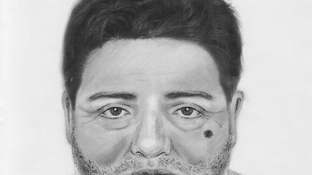Mit diesem Phantombild sucht die Polizei nach einem der tatverdächtigen Bankeinbrecher.