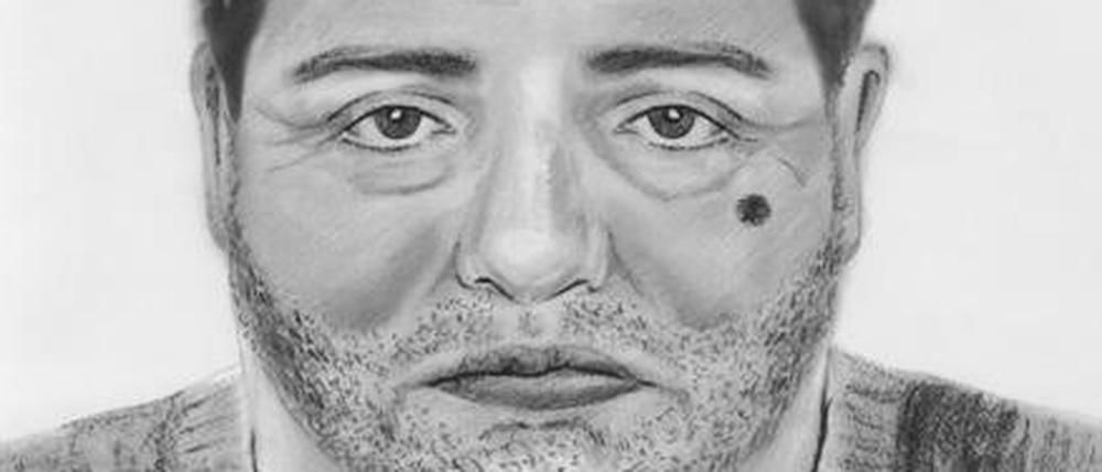 Mit diesem Phantombild sucht die Polizei nach einem der tatverdächtigen Bankeinbrecher.