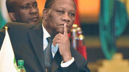 Unter Zugzwang: Der Präsident der Ecowas, Alassane Ouattara. Foto: AFP