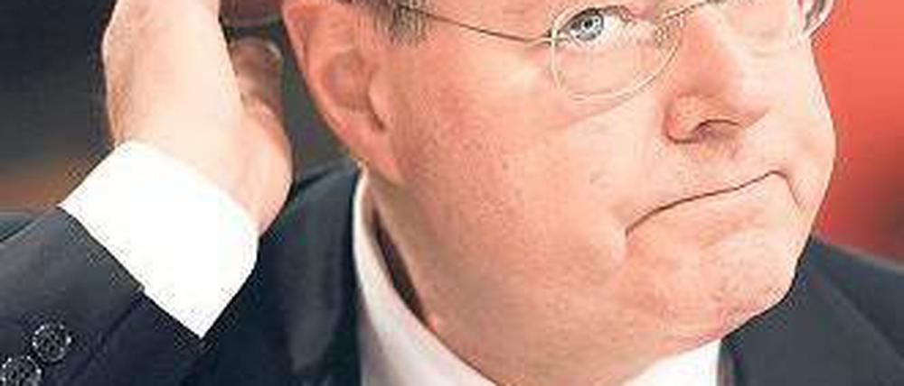 Soll zum Thema Geld nichts sagen. SPD- Kanzlerkandidat Peer Steinbrück.