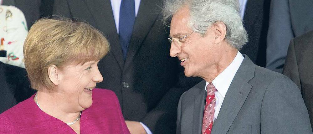 Gemeinsam unterwegs. Seit knapp drei Jahren berät Henning Kagermann Bundeskanzlerin Angela Merkel in Sachen Elektromobilität. 