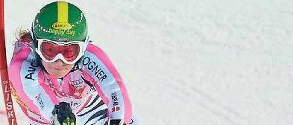 Abgefahren. In Moskau holte die 21-jährige Dürr ihren ersten Weltcupsieg. Foto: AFP