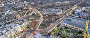 Durch den Ersatzneubau des Autobahnkreuzes Funkturm wird es möglich, ein neues Stadtquartier zu bauen.