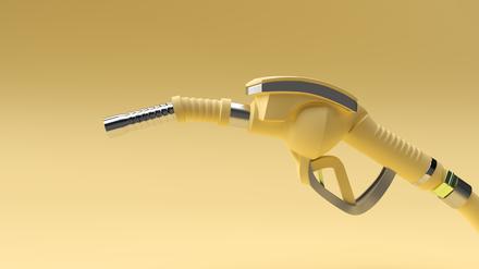 3D Render fuel pump nozzle isolated on Color Background.
Sprit, Zapfhahn