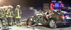 Schwer beschädigt: der Wagen des Europapolitikers Alexander Alvaro.