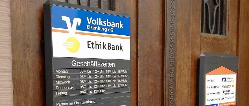 Fernab von Frankfurt am Main. Ihren Sitz hat die Ethikbank in Thüringen.