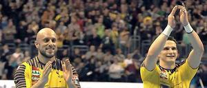 Führten die Füchse zum Sieg: Konstantin Igropulo (l.) und Bartlomiej Jaszka.