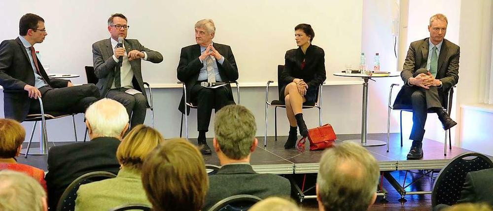 Wissenschaftler und Politiker diskutierten beim Tagesspiegel über Europa.