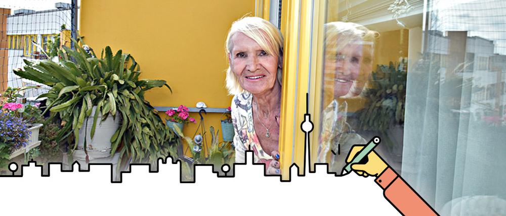 Lieblingsplatz. Mona Barthelmeß überblickt von ihrem Balkon aus die halbe Stadt.