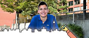 Klimaschutz und schicke Garderobe. Richard Gamp bringt mit der Jungen Union Umweltthemen auf die konservative Agenda.