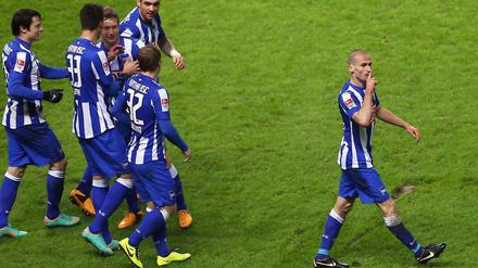 Ein Jubelmeer in Blau-Weiß. Bald auch wieder in Liga eins?