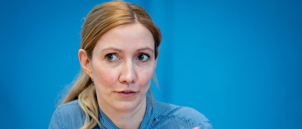Die Virologin Sandra Ciesek im Februar 2021.