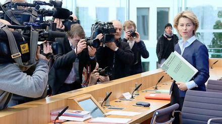 Frau von der Leyen samt Bericht.
