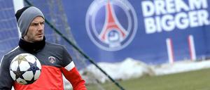 David Beckham nimmt das Fußballspielen immer noch ernst.