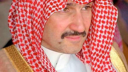 Pikiert: Der 59-jährige Prinz Walid Ibn Talal von Saudi-Arabien.