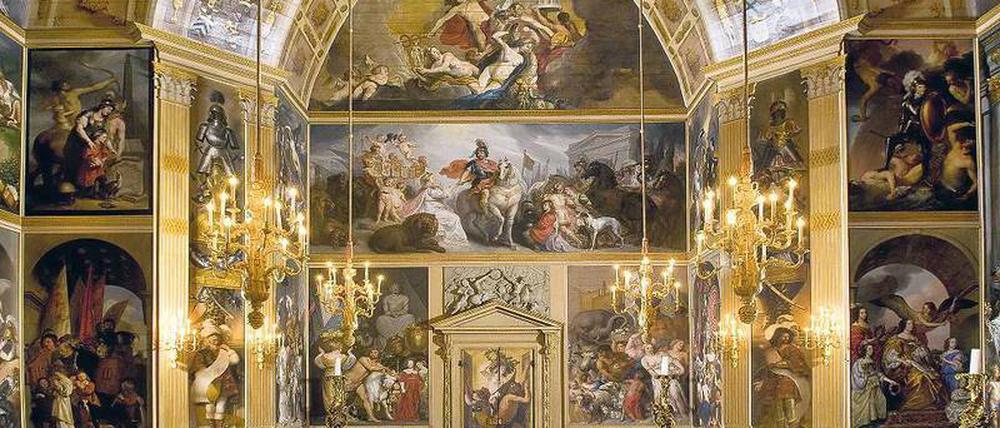Barocke Bilderexplosion. Der „Oranjezaal“ im Palast Huis ten Bosch bei den Haag entspricht so gar nicht der Vorstellung vom nüchternen Land der Kaufleute mit Regenten ohne Pomp.