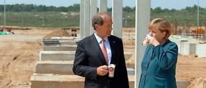 Nicht George Clooney: Angela Merkel mit Nestlé-Chef Paul Bulcke.