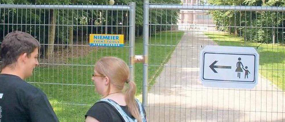 Abgesperrt. So soll es am Tiergarten nur zu bestimmten Events aussehen.