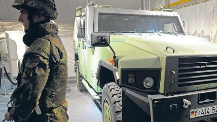 Adler auf Rädern: Der „Eagle IV“ eines amerikanisch-schweizerischen Herstellers wird schon von der Bundeswehr genutzt. Auch der Nachfolger des „geschützten Führungs- und Funktionsfahrzeugs“ soll angeschafft werden.