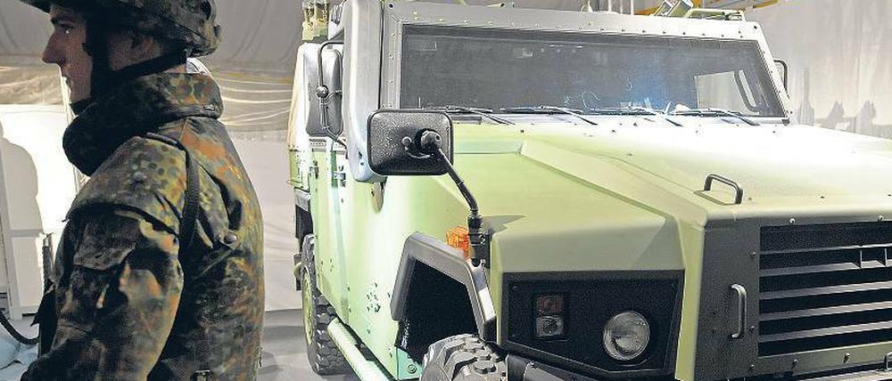 Adler auf Rädern: Der „Eagle IV“ eines amerikanisch-schweizerischen Herstellers wird schon von der Bundeswehr genutzt. Auch der Nachfolger des „geschützten Führungs- und Funktionsfahrzeugs“ soll angeschafft werden.