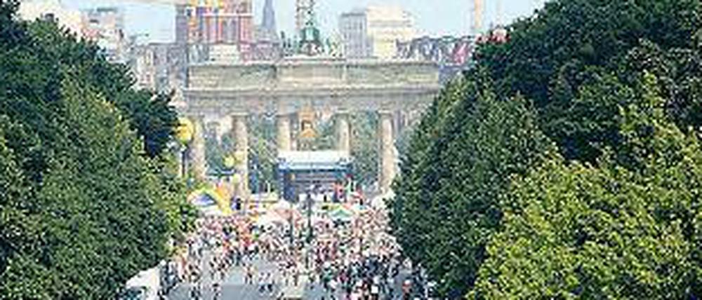Freiraum für Radfahrer. Am SOnntag nehmen wieder tausende Radler Kurs auf die Innenstadt.