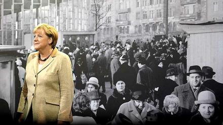 Heute Frontfrau, früher Mitläuferin. Wie Angela Merkel, hier 2011 bei der Eröffnung einer Ausstellung zur deutsch-deutschen Teilung, mit der eigenen DDR-Vergangenheit umgeht, passt nicht jedem.