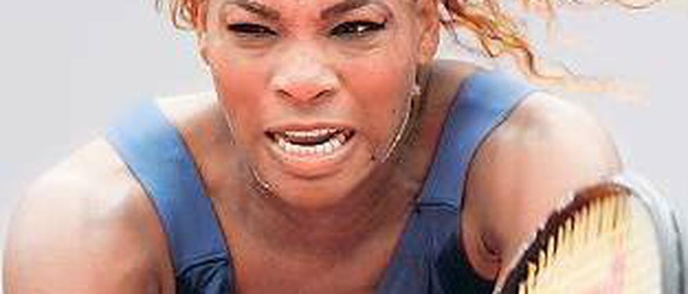 Kaum zu glauben. Serena Williams kann Tennis inzwischen auch genießen. Foto: dpa