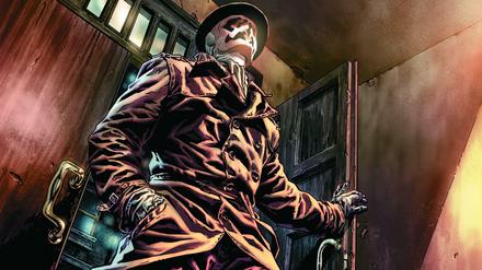 Beschützer oder Bedrohung? Ein von Lee Bermejo gezeichnetes Panel aus dem "Before Watchmen"-Band "Rorschach".