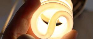 Ein Weg Energie zu sparen: Energiesparlampen.