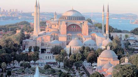 Das letzte große Bauwerk der Spätantike. Die Hagia Sophia in Istanbul. 