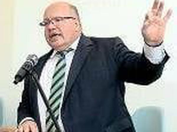 Bundesminister Altmaier am Redepult.