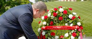 Vorbild Kennedy. Wie der frühere US-Präsident benutzte auch Innensenator Frank Henkel phonetische Hinweise in seinem Manuskript für seine Rede in Washington. In der Schule hatte Henkel, der im Osten geboren wurde, kein Englisch.