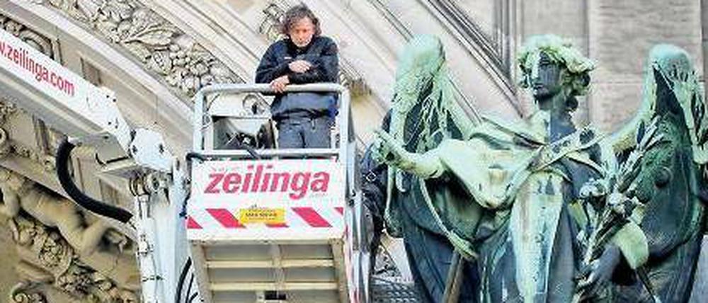 Die Berliner Domengel sollen restauriert werden.