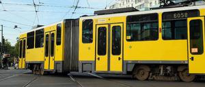 Eine Straßenbahn in Köpenick. (Archivfoto)