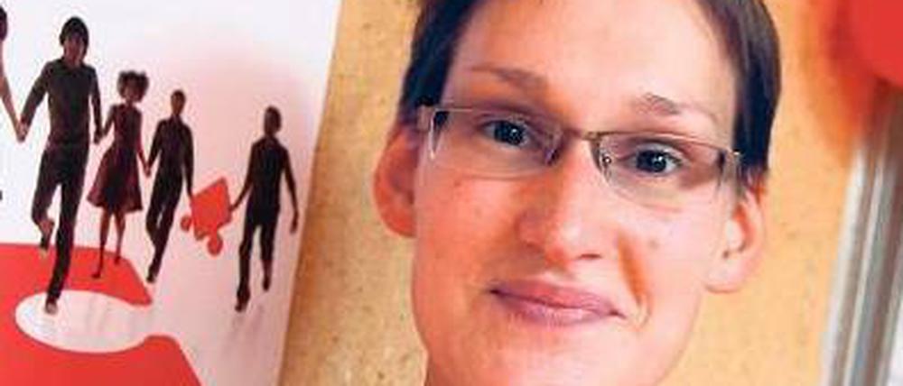 KÄMPFERIN GEGEN KREBS. Kerstin Hein, 29, aus Wilmersdorf studiert Deutsch und Mathematik an der Freien Universität.